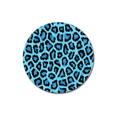 Paper-blue-tiger Magnet 3  (round) by nateshop