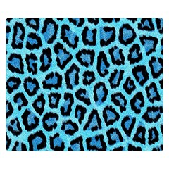 Paper-blue-tiger Double Sided Flano Blanket (small)  by nateshop