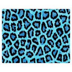 Paper-blue-tiger Double Sided Flano Blanket (medium)  by nateshop