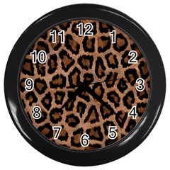 Paper-dark-tiger Wall Clock (black) by nateshop