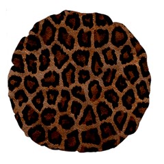 Paper-dark-tiger Large 18  Premium Round Cushions by nateshop