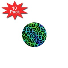 Paper-green-tiger 1  Mini Magnet (10 Pack)  by nateshop