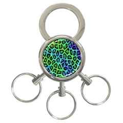 Paper-green-tiger 3-ring Key Chain by nateshop