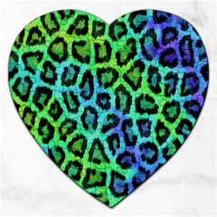 Paper-green-tiger Jigsaw Puzzle (heart) by nateshop