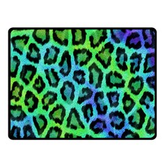 Paper-green-tiger Fleece Blanket (small) by nateshop