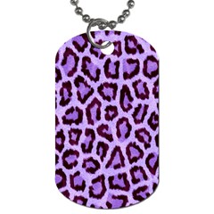 Paper-purple-tiger Dog Tag (two Sides) by nateshop