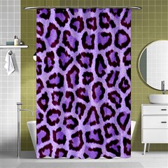 Paper-purple-tiger Shower Curtain 48  X 72  (small)  by nateshop