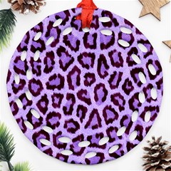 Paper-purple-tiger Round Filigree Ornament (two Sides) by nateshop