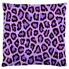 Paper-purple-tiger Large Flano Cushion Case (one Side) by nateshop