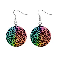 Paper-ranbow-tiger Mini Button Earrings by nateshop