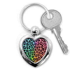 Paper-ranbow-tiger Key Chain (heart) by nateshop