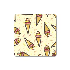 Pattern-ice Square Magnet by nateshop