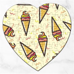 Pattern-ice Jigsaw Puzzle (heart)