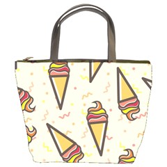 Pattern-ice Bucket Bag