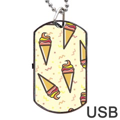 Pattern-ice Dog Tag Usb Flash (two Sides)