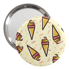 Pattern-ice 3  Handbag Mirrors