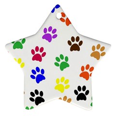 Pawprints Ornament (Star)