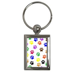 Pawprints Key Chain (Rectangle)