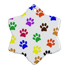 Pawprints Ornament (Snowflake)