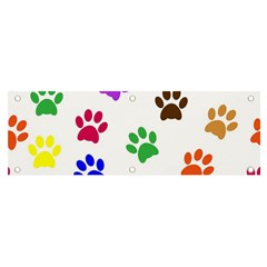 Pawprints Banner and Sign 6  x 2 