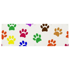 Pawprints Banner and Sign 12  x 4 