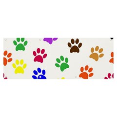 Pawprints Banner And Sign 8  X 3 