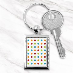 Polka-dots Key Chain (rectangle) by nateshop