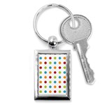 Polka-dots Key Chain (Rectangle) Front