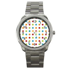 Polka-dots Sport Metal Watch by nateshop