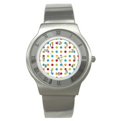 Polka-dots Stainless Steel Watch by nateshop