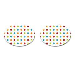 Polka-dots Cufflinks (oval) by nateshop