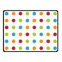 Polka-dots Fleece Blanket (small) by nateshop