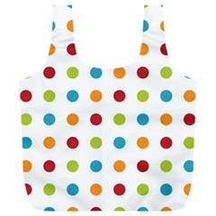 Polka-dots Full Print Recycle Bag (xl) by nateshop