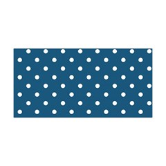 Polka-dots-blue White Yoga Headband by nateshop