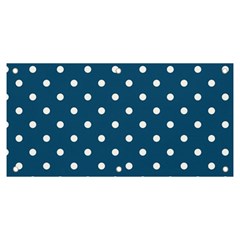 Polka-dots-blue White Banner And Sign 6  X 3  by nateshop