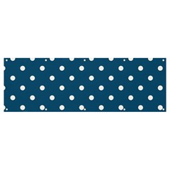 Polka-dots-blue White Banner And Sign 12  X 4  by nateshop