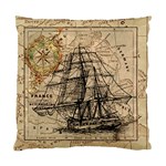 Ship Map Navigation Vintage Standard Cushion Case (Two Sides) Front