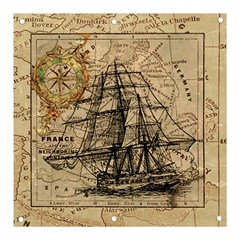 Ship Map Navigation Vintage Banner and Sign 3  x 3 