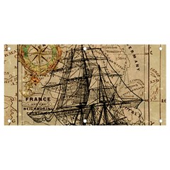 Ship Map Navigation Vintage Banner and Sign 4  x 2 