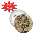 Map Compass Nautical Vintage 1.75  Buttons (100 pack)  Front