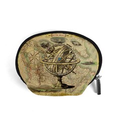 Map Compass Nautical Vintage Accessory Pouch (small) by Sapixe