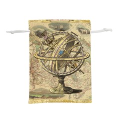 Map Compass Nautical Vintage Lightweight Drawstring Pouch (l) by Sapixe