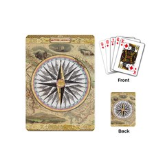 Map Vintage Nautical Collage Playing Cards Single Design (mini)