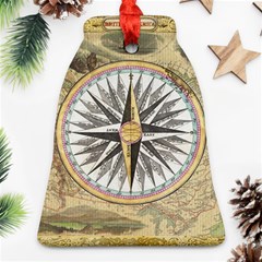 Map Vintage Nautical Collage Ornament (bell)