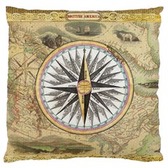 Map Vintage Nautical Collage Standard Flano Cushion Case (one Side) by Sapixe