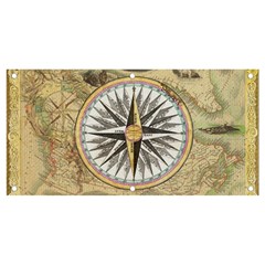 Map Vintage Nautical Collage Banner And Sign 4  X 2  by Sapixe