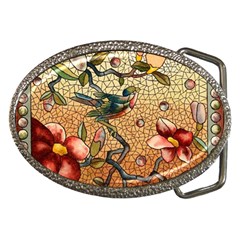 Flower Cubism Mosaic Vintage Belt Buckles by Sapixe