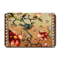 Flower Cubism Mosaic Vintage Small Doormat  by Sapixe