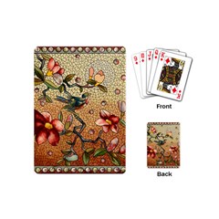 Flower Cubism Mosaic Vintage Playing Cards Single Design (mini)