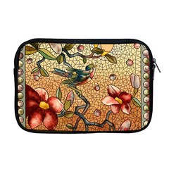 Flower Cubism Mosaic Vintage Apple Macbook Pro 17  Zipper Case by Sapixe